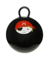Zwarte skippybal met piraat 45 cm