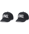 Zwarte snapback caps-petten KING-KING voor heren